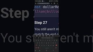 Turning Up Day 105 Learning Regular Expression with FreeCodeCamp Steps 27 and 28