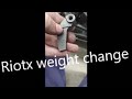Riotx weight change put in dalton industries adjustable weights