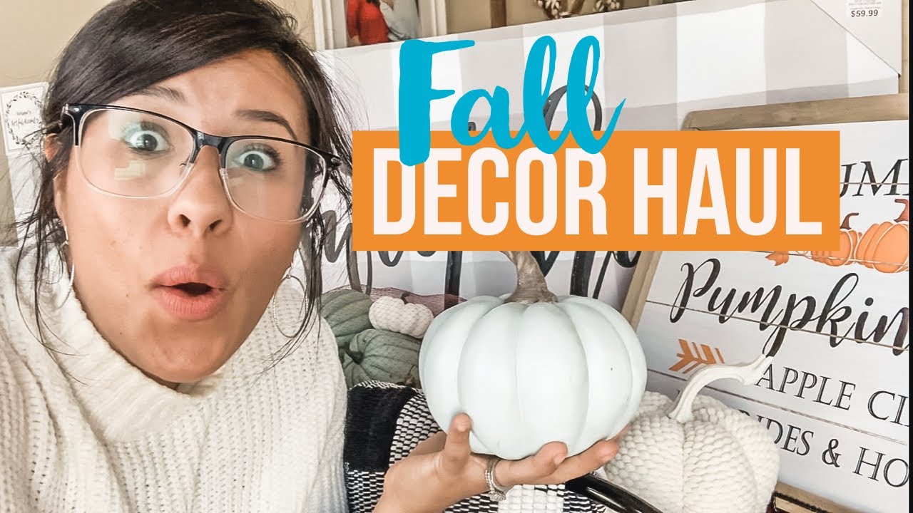 Fall Decor Haul 2019 | Fall Decor 2019 | HazFam - YouTube