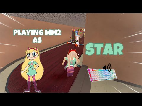 STAR DESTROYS TEAMERS IN MM2 + GAMEPLAY (KEYBOARD ASMR)