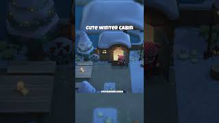 Winter cabin in ACNH #animalcrossingnewhorizons  #acnh #animalcrossing #shorts