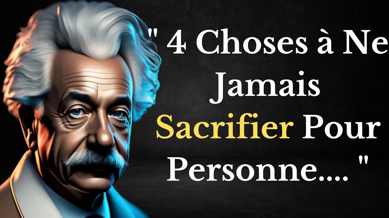 Les 4 choses à ne jamais sacrifier pour personne - YouTube