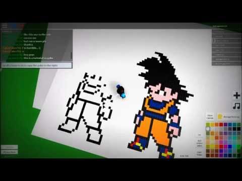 Goku Tutorial Roblox Pixel Art Creator Youtube