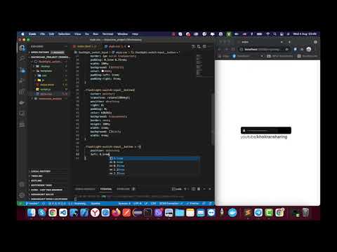 Flashlight Switch Input Using HTML CSS JavaScript   Khoi Tran Sharing