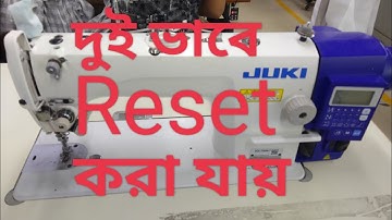 How to reset juki ddl-7000a-7