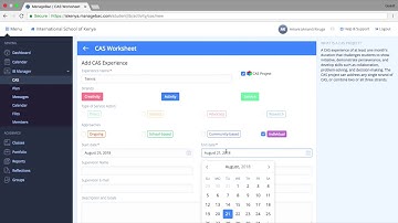 ISK Managebac CAS Reflections Tutorial - Student Version