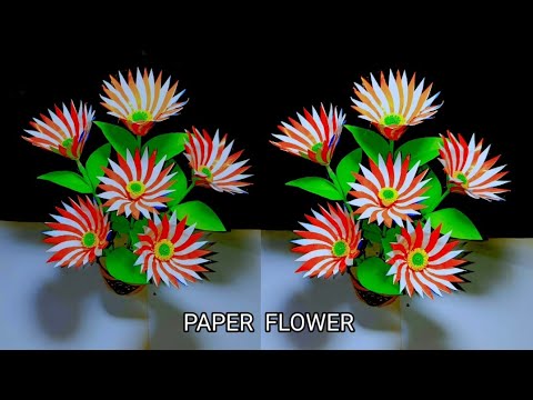Cara Membuat Bunga | DIY Paper Flower | Flower making with Paper | Ide kreatif kerajinan Bunga