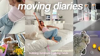 moving diaries♡cloud couch, living room + decorating! move in vlog 3