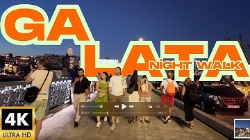 Eminonu Karakoy District Istanbul Turkey  |Walking Tour Tourist Guide 4K