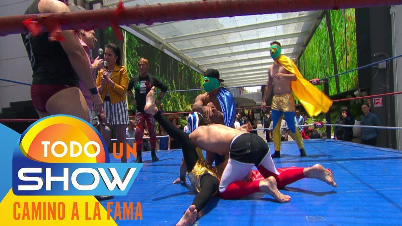 tv azteca uno ¡Frank, Juan Carlos y Dimitri de Enamorándonos, se enfrentan en Lucha Libre! | Todo un show