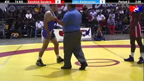 2011 U.S. Open FRI GR 74 KG: Kendrick Sanders vs. ...