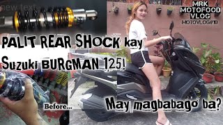 Suzuki Burgman Street 125 | PALIT REAR SHOCKS | MRK MotoFood Vlog | MotoVlog#10