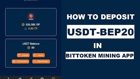 HOW TO DEPOSIT USDT TO BUY BITTOKEN BOT MINER