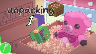 Unpacking FULL WALKTHROUGH Gameplay HD (PC) | NO COMMENTARY | PART 1