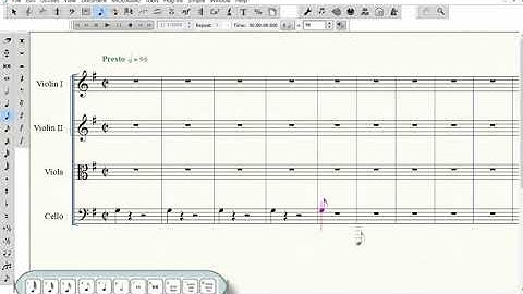 Entering Notes in the Cello Staff - Using a MIDI Keyboard