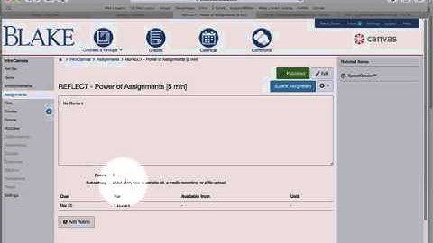 STUDENT PERSPECTIVE - Submit Online Assignments in Canvas: Text, URL & GoogleDocs, Media & Files