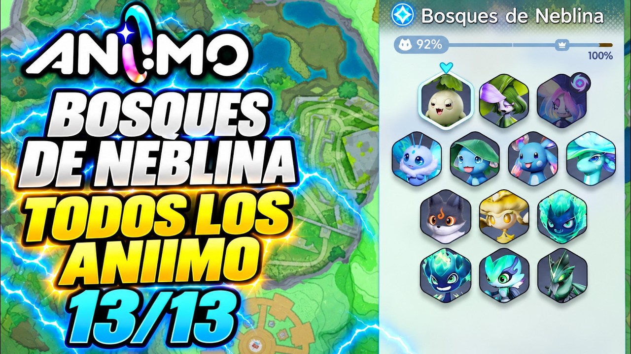 todos los Aniimo de Bosques de Neblina
