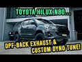 Toyota HiLux N80 2019 (facelift model) exhaust + custom dyno tune for towing - 30% gain in power!
