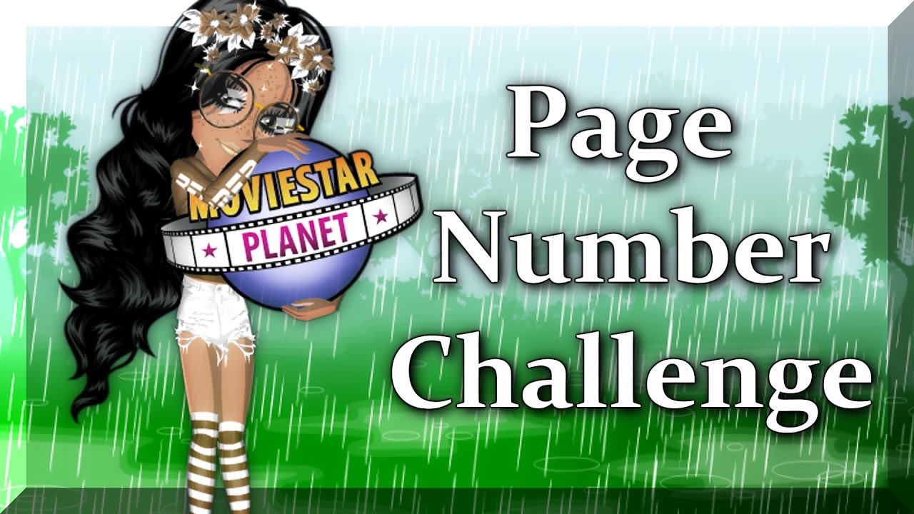 Page Number Challenge  YouTube