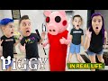 Roblox PIGGY Multiplayer In Real Life with the NOOB Family
