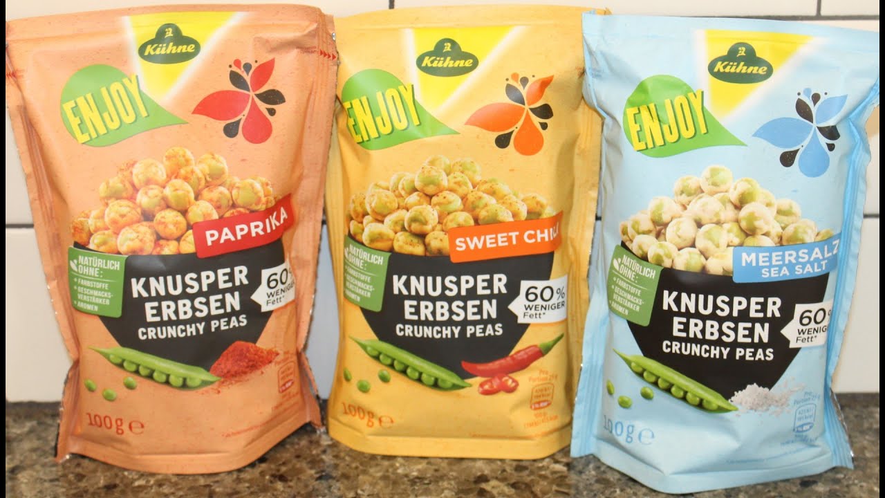 Kühne Knusper Erbsen Crunchy Peas Paprika, Sweet Chili & Sea Salt