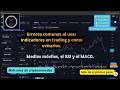 Errores comunes al usar indicadores en trading y cómo evitarlos. #trading #criptomonedas