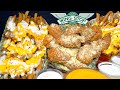 ASMR MUKBANG EXTRA RANCH WINGSTOP CHICKEN &amp; CHEESY VOODOO FRIES | WITH CHEESE &amp; RANCH