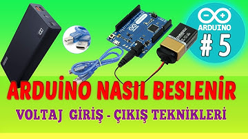 Arduino Güç ve Besleme Çeşitleri, Arduino Pin besleme, Arduino kursu - Ders 5
