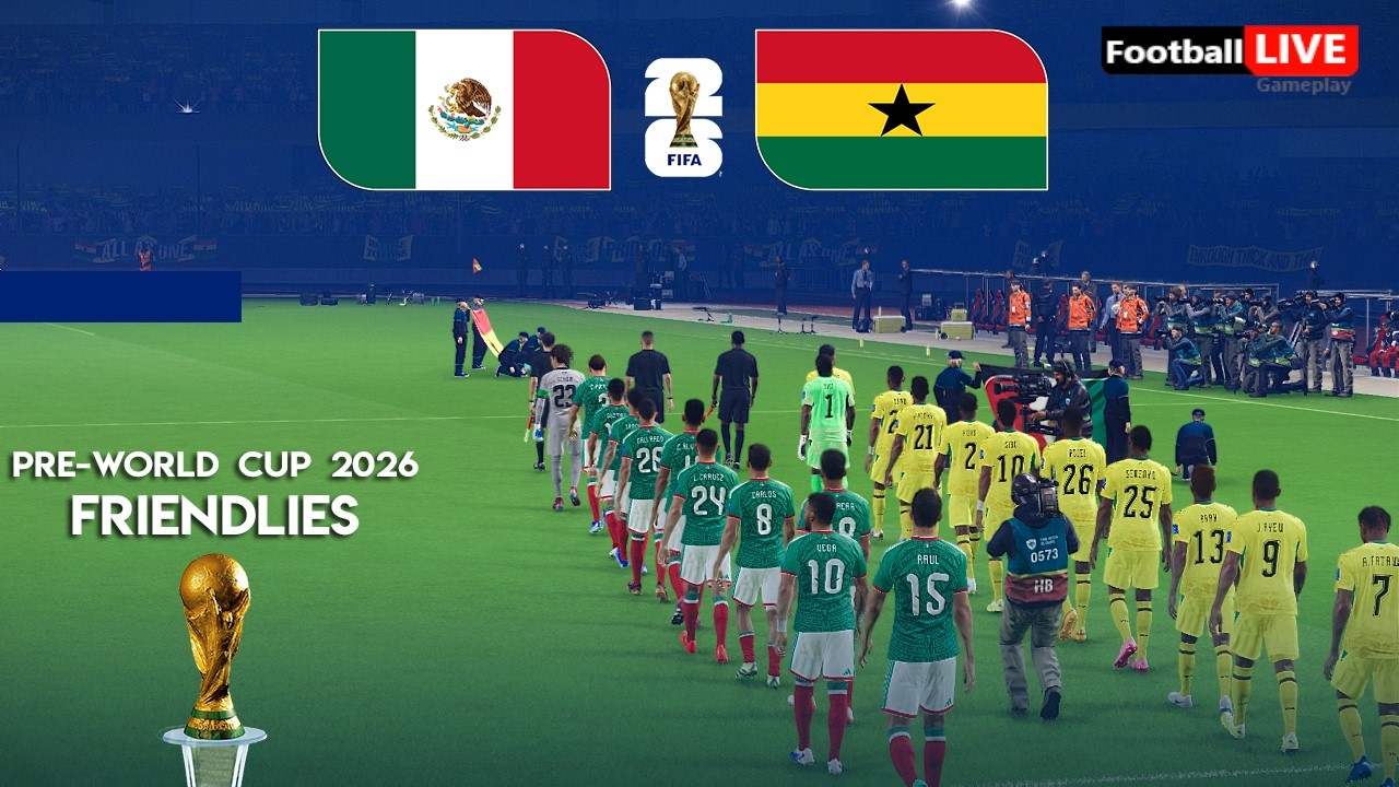 MEXICO vs GHANA - Pre-World Cup 2026 friendlies | Full Match All Goals | Simulation PES
