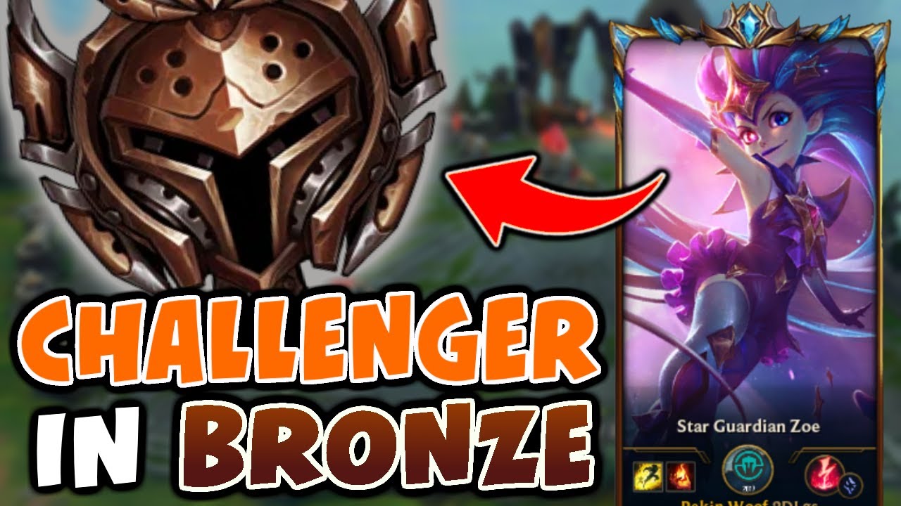 What happens when a TOP 100 CHALLENGER visits BRONZE | Challenger Zoe vs  Bronze Elo - YouTube