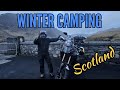 Scottish winter camping with alchemoto  yamaha tenere700 gopro ls2helmets scotland