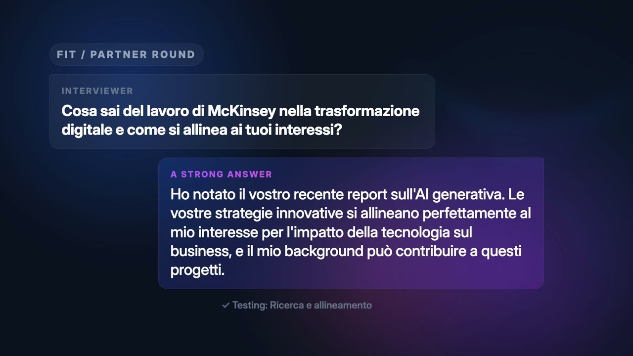Colloquio Strategy Consultant in McKinsey: domande reali e guida 2026