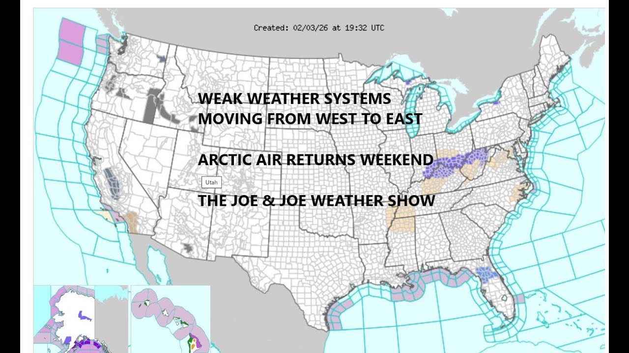 Mostly Quiet Weather Conditions, Arctic Front Brings Bitter Cold Air ...