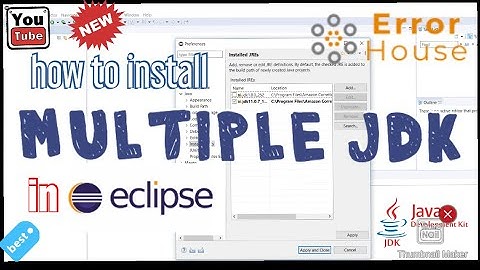 How to add multiple JDK to Eclipse IDE | How to change JDK in eclipse | using multiple JDK inEclipse