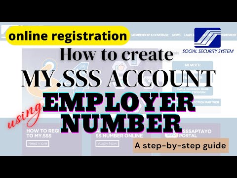 How to create My.SSS Account using SSS Employer ID Number 2022 | Individual Account My.SSS Portal