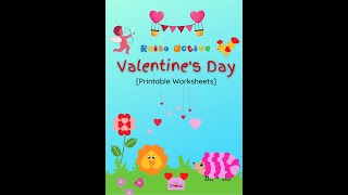 Free Valentine's day Printable Worksheets #shorts #valentinesday