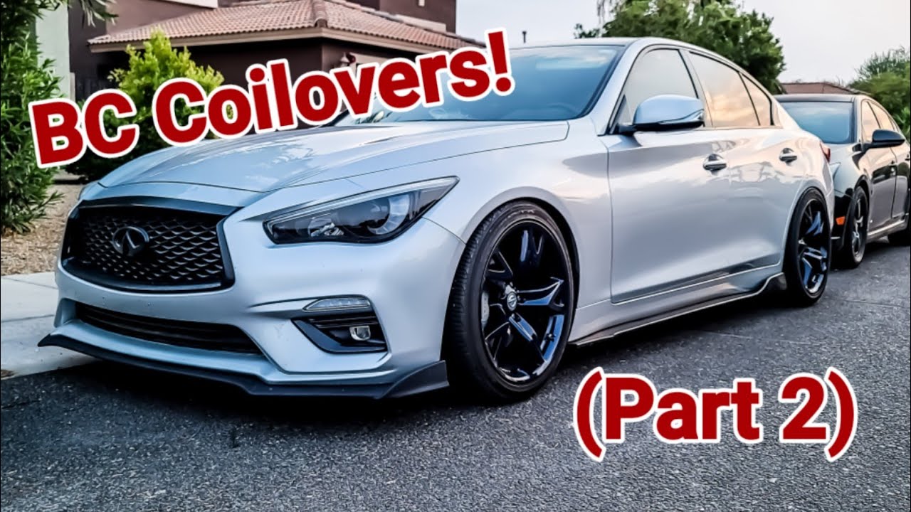 BC Coilover Install Complete! INFINITI Q50 (Part 2) YouTube