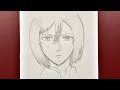 Anime drawing | how to draw Mikasa Ackerman step-by-step