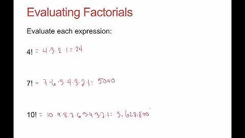Introduction to factorials