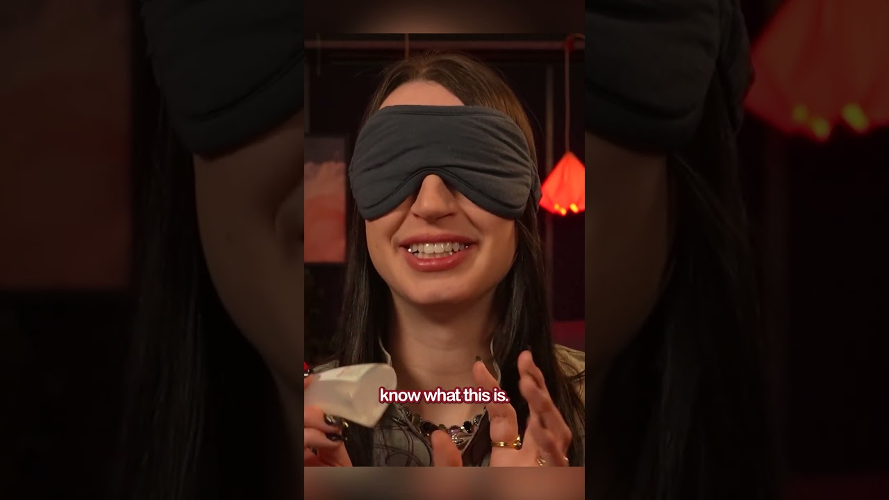 ASMR - I had to do this video BLINDFOLDED. #shorts