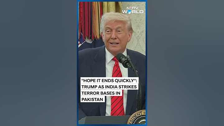 Operation Sindoor | Trump Reacts To India's Missile Attack On Pakistan, Calls It A Shame