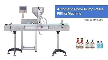 How To Use & Clean ZS-VTRP1A Automatic Rotor Pump Paste Filling Machine (Filling ketchup/ detergent)