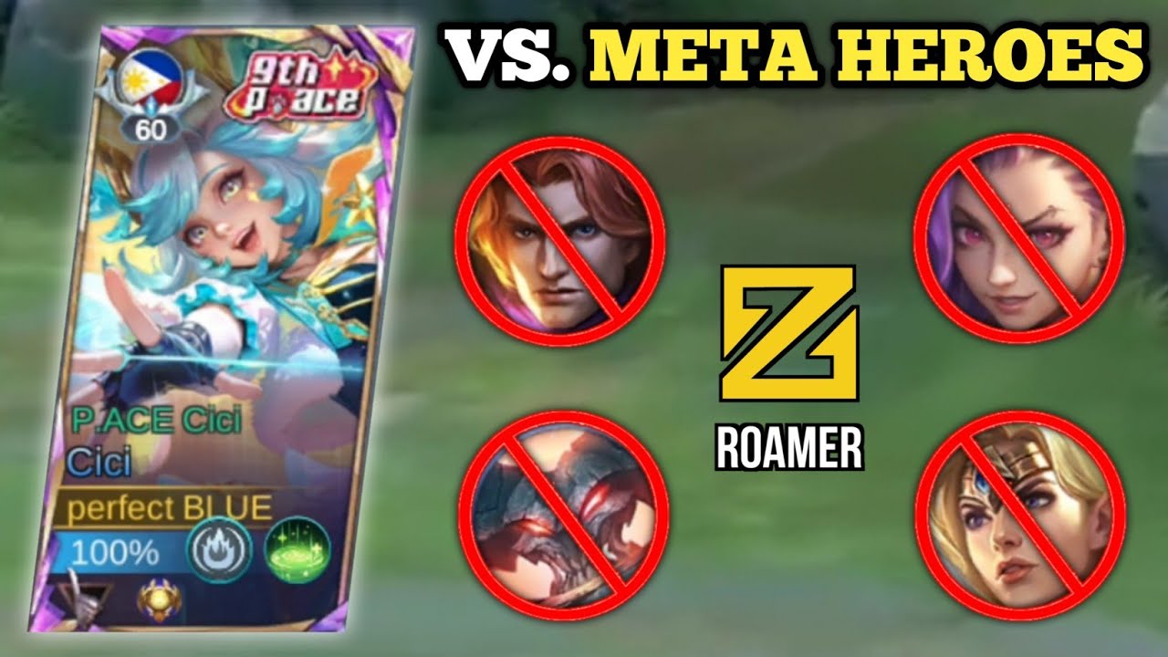 CICI ROAM VS. META HEROES! (hard match! 💀) CICI BEST BUILD 2026 -MLBB