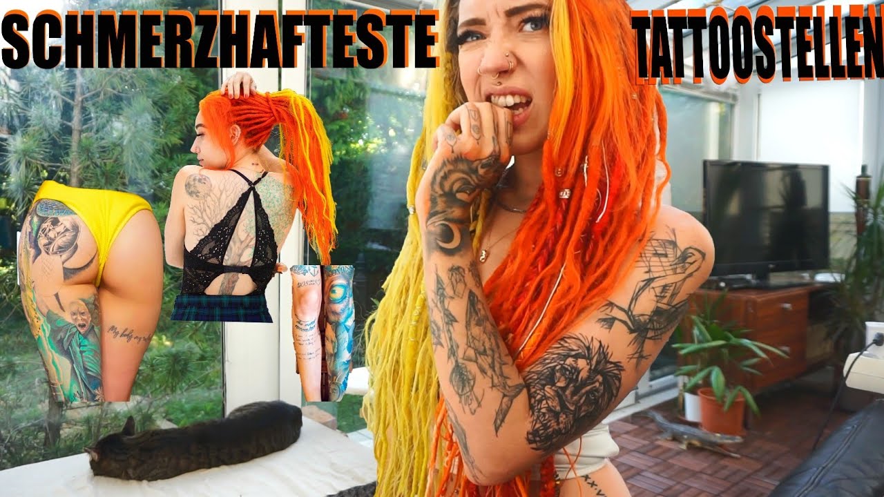 Die schmerzhaftesten TATTOOSTELLEN 💉 Po, Handinnenfläche, usw.