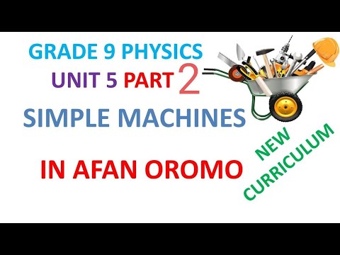 Gade 9 physics unit 5 part 2 |Types simple machines | - YouTube