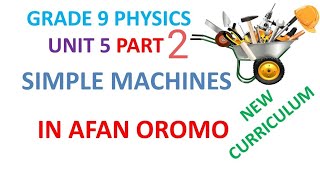 Gade 9 physics unit 5 part 2 |Types simple machines |