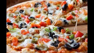 كيكة البيتزا في خمس دقائق البيتزا السائلة بدون عجن ولا خميرة