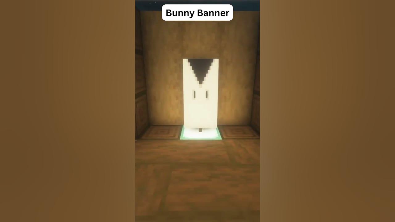 Bunny Banner Minecraft shorts YouTube