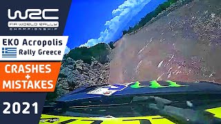 Top 5 WRC Rally Crashes, Mistakes and Moments : EKO Acropolis Rally Greece 2021