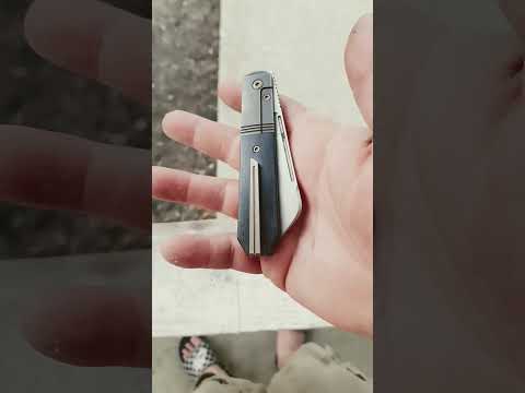 Jack Wolf knives after hours  in blue mcarda With a sheep foot blade   
